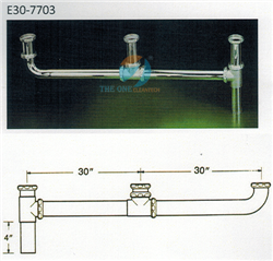 Bộ xả thải nối tiếp Inox 304 E30-7703